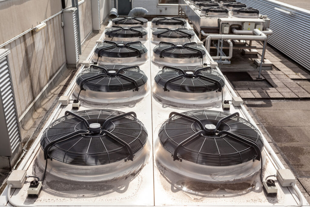 Rooftop HVAC array